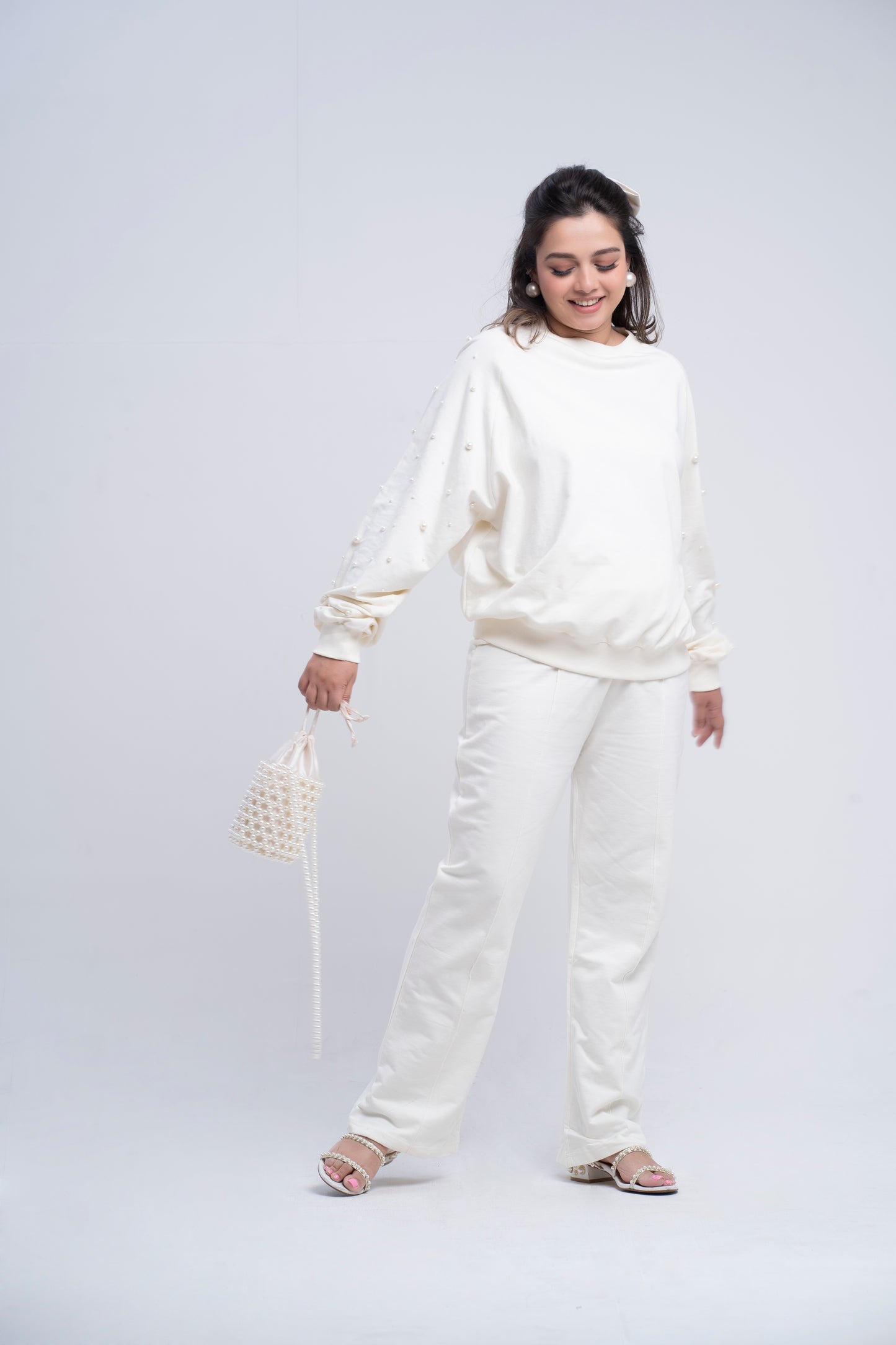 PEARL SWEATSHIRT SET
