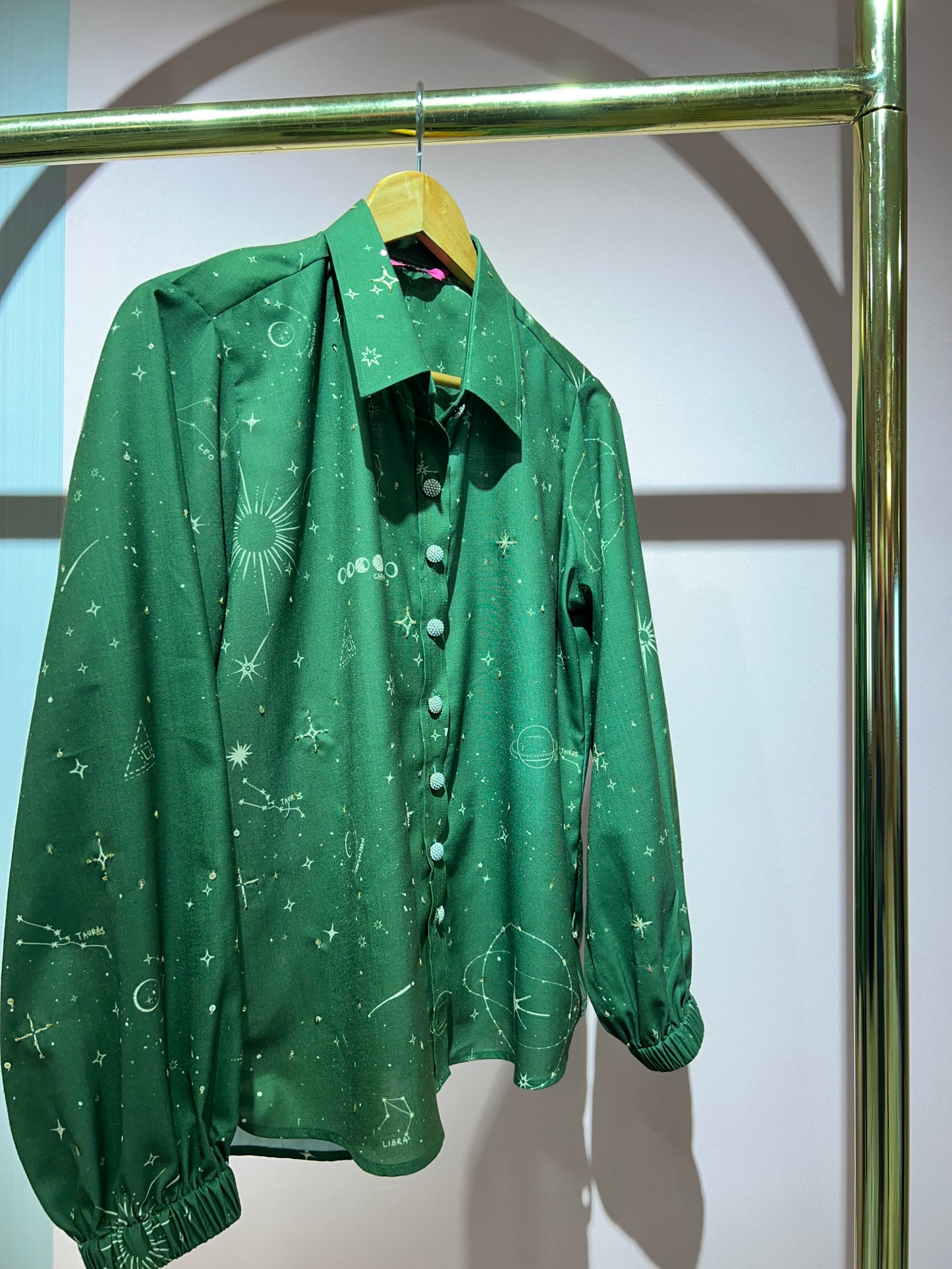 CELESTIAL SHIRT IN OLIVE
