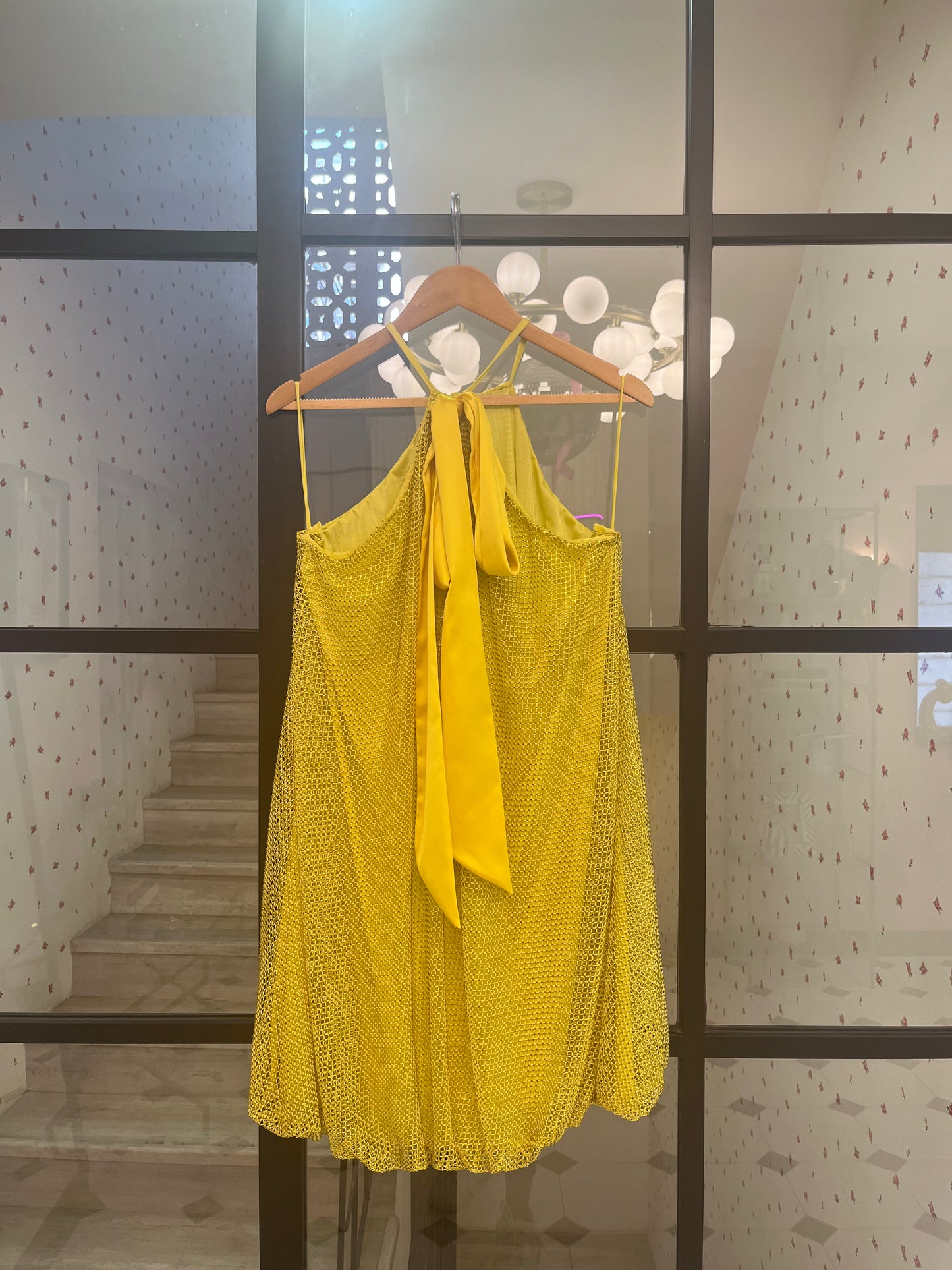 Celia in Yellow mesh