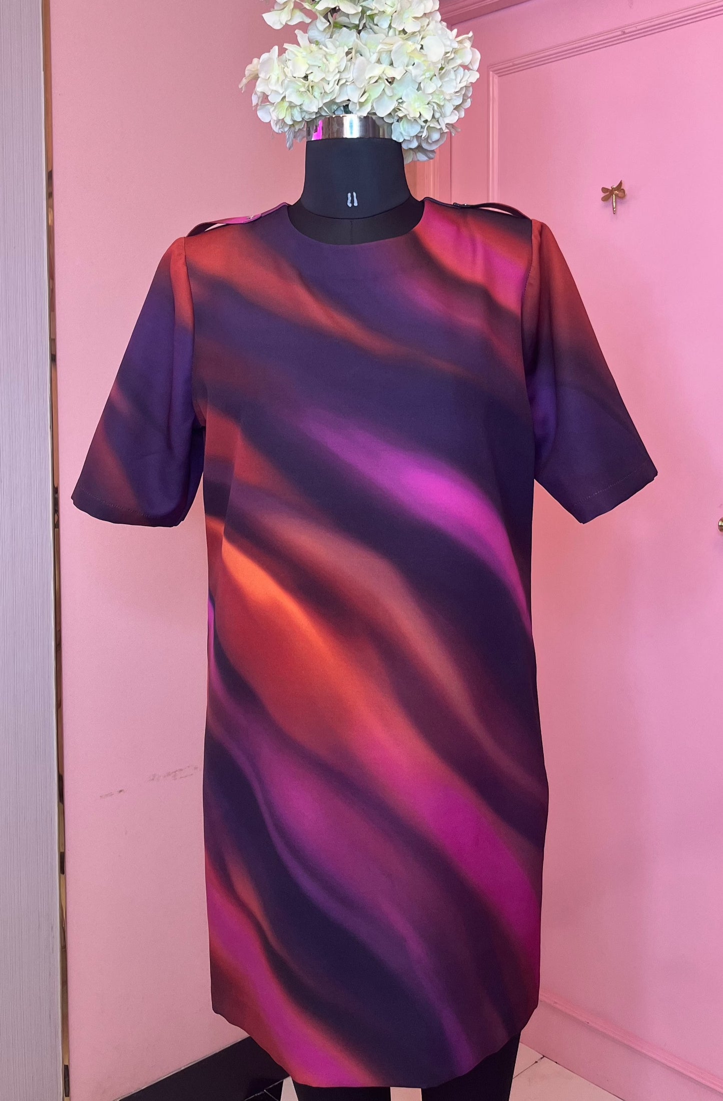 PINK COSMIC SHIFT DRESS