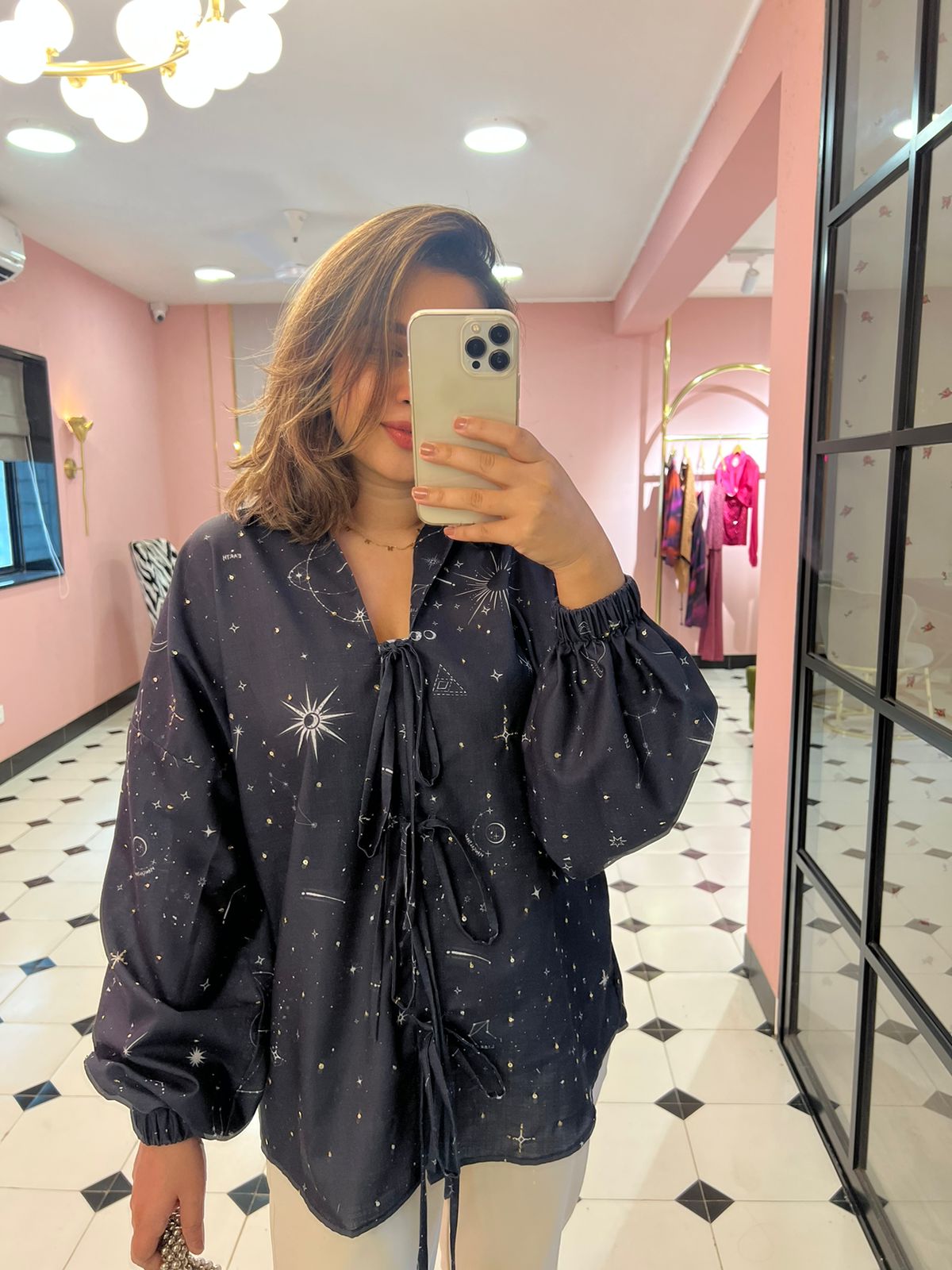 CELESTIAL SHIRT IN BLACK