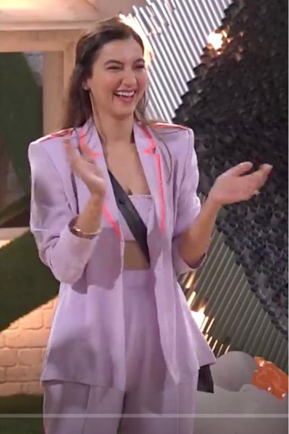 Gauhar Khan in Elle Lilac