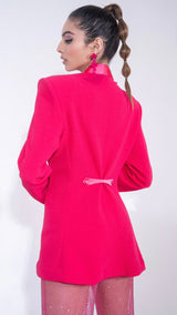 Riona - mesh pants jacket set