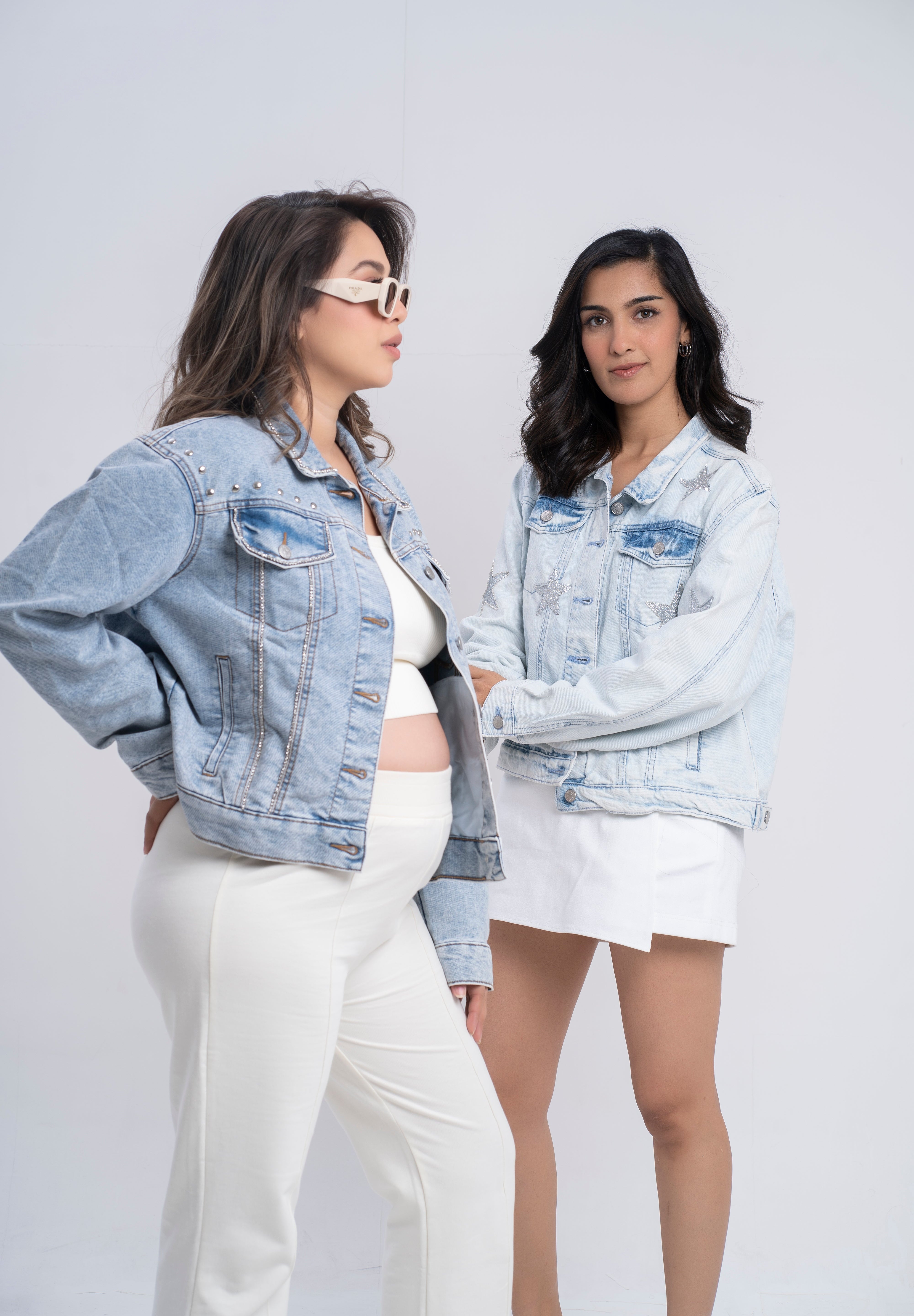 Crystal denim jacket