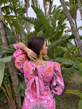 Kripa Mehta in Pink Paradise dress.