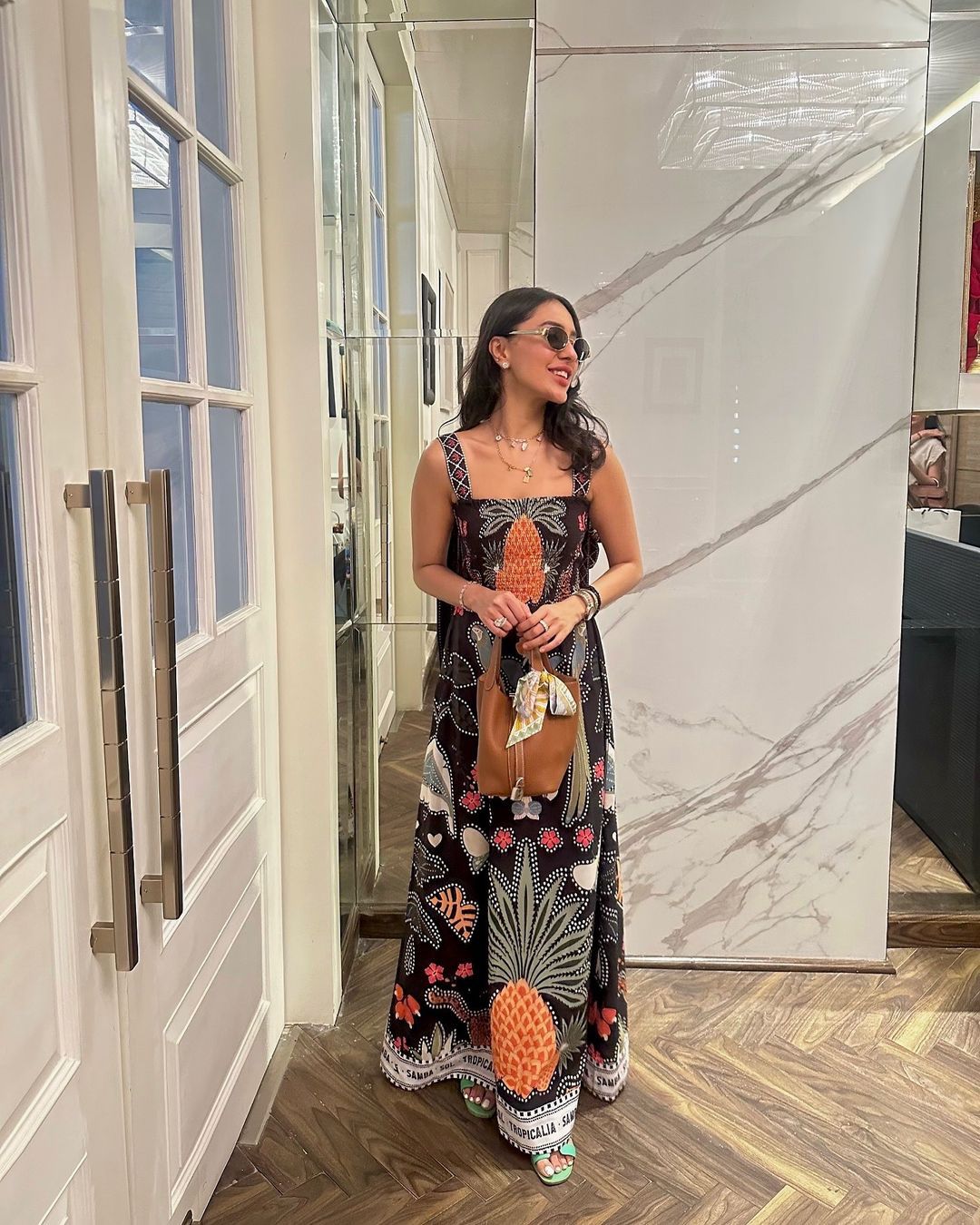 Reshma Arora in Imani black.