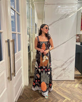 Reshma Arora in Imani black.
