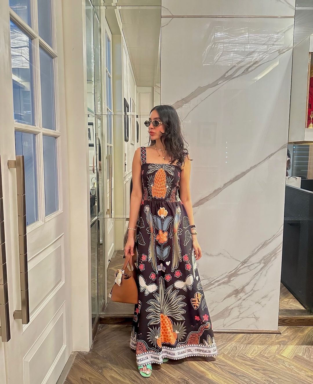 Reshma Arora in Imani black.