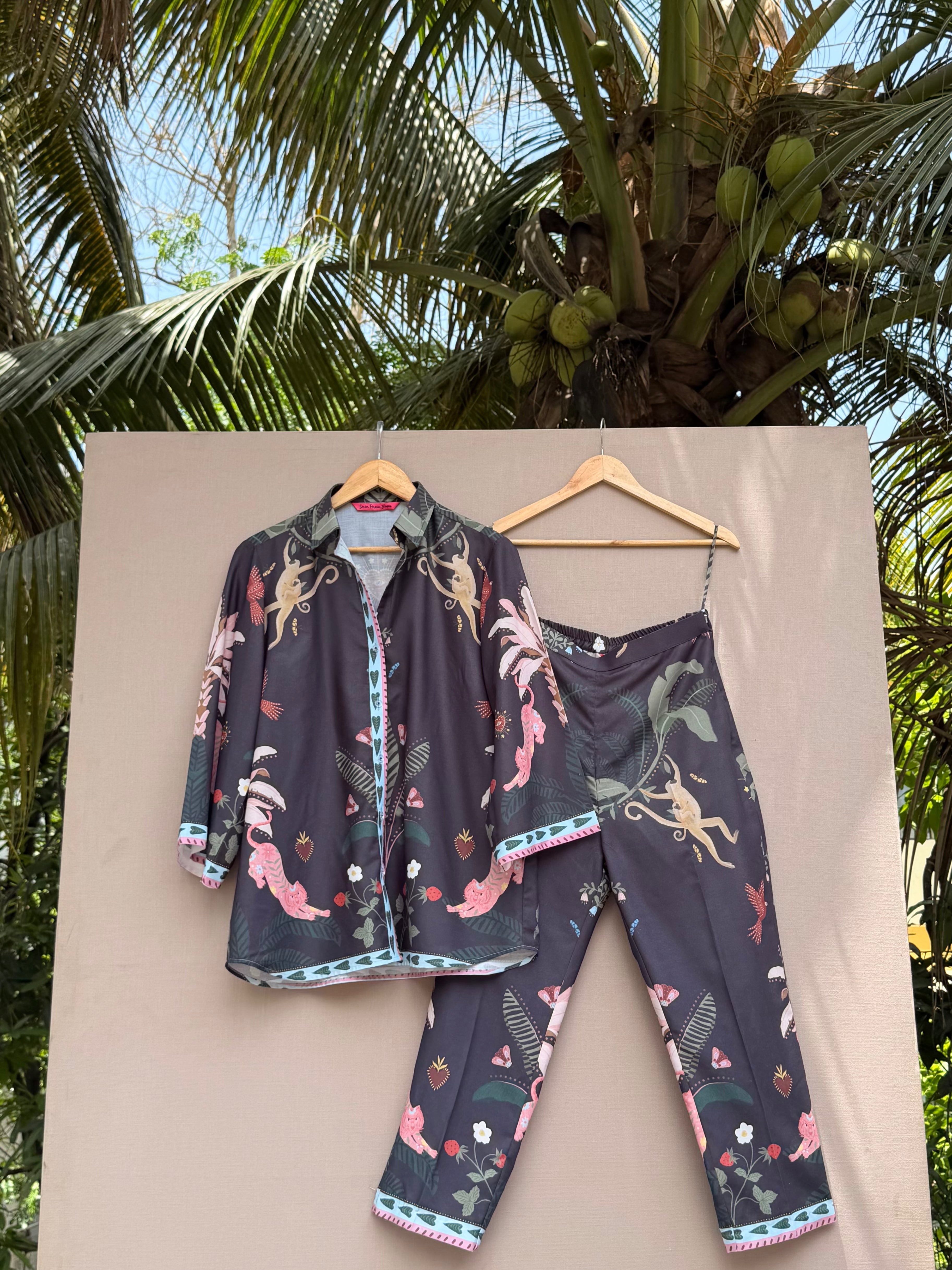Black monkey co-ord set