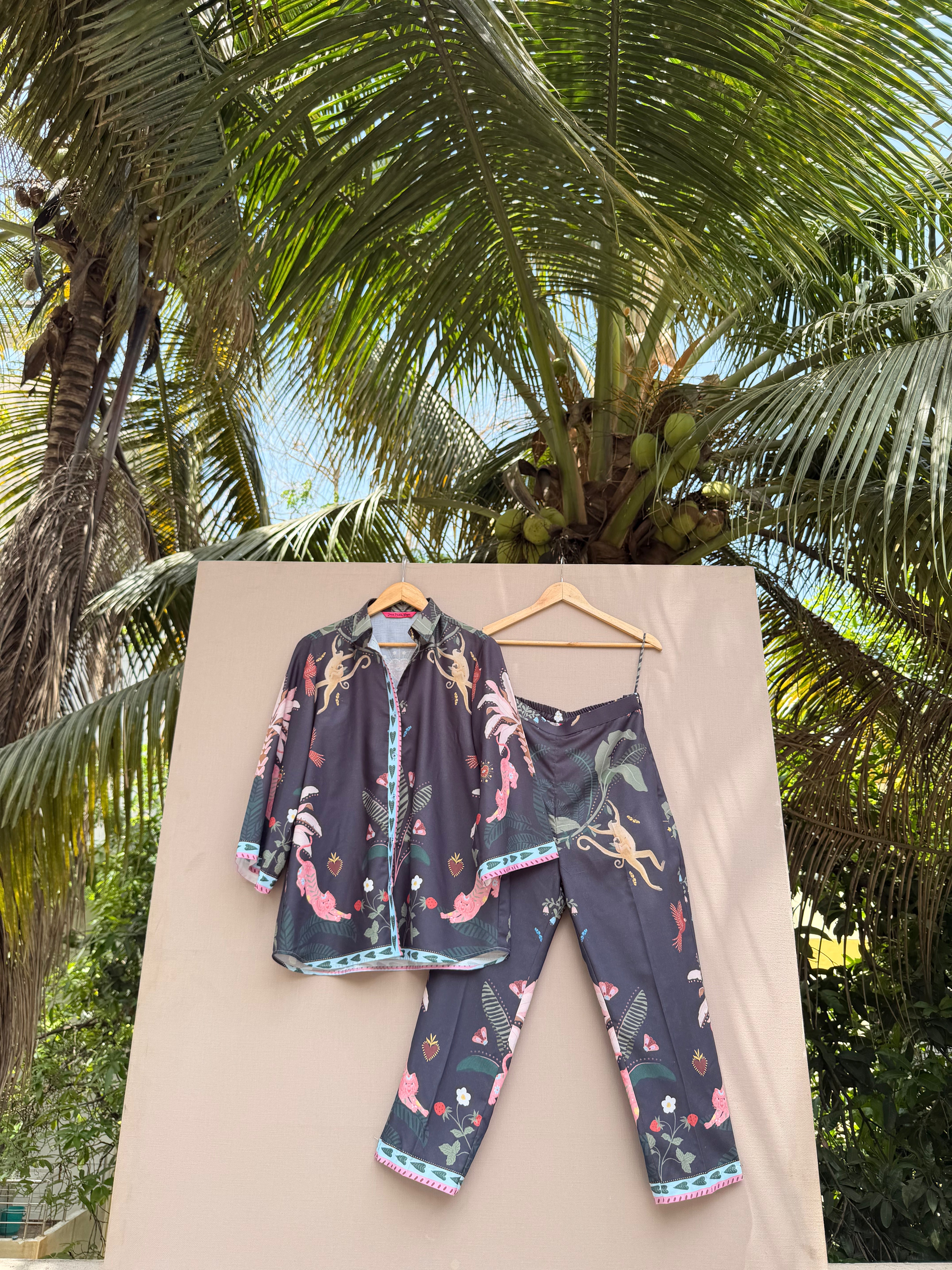Black monkey co-ord set