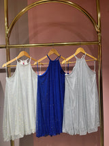 Celia silver mesh dress