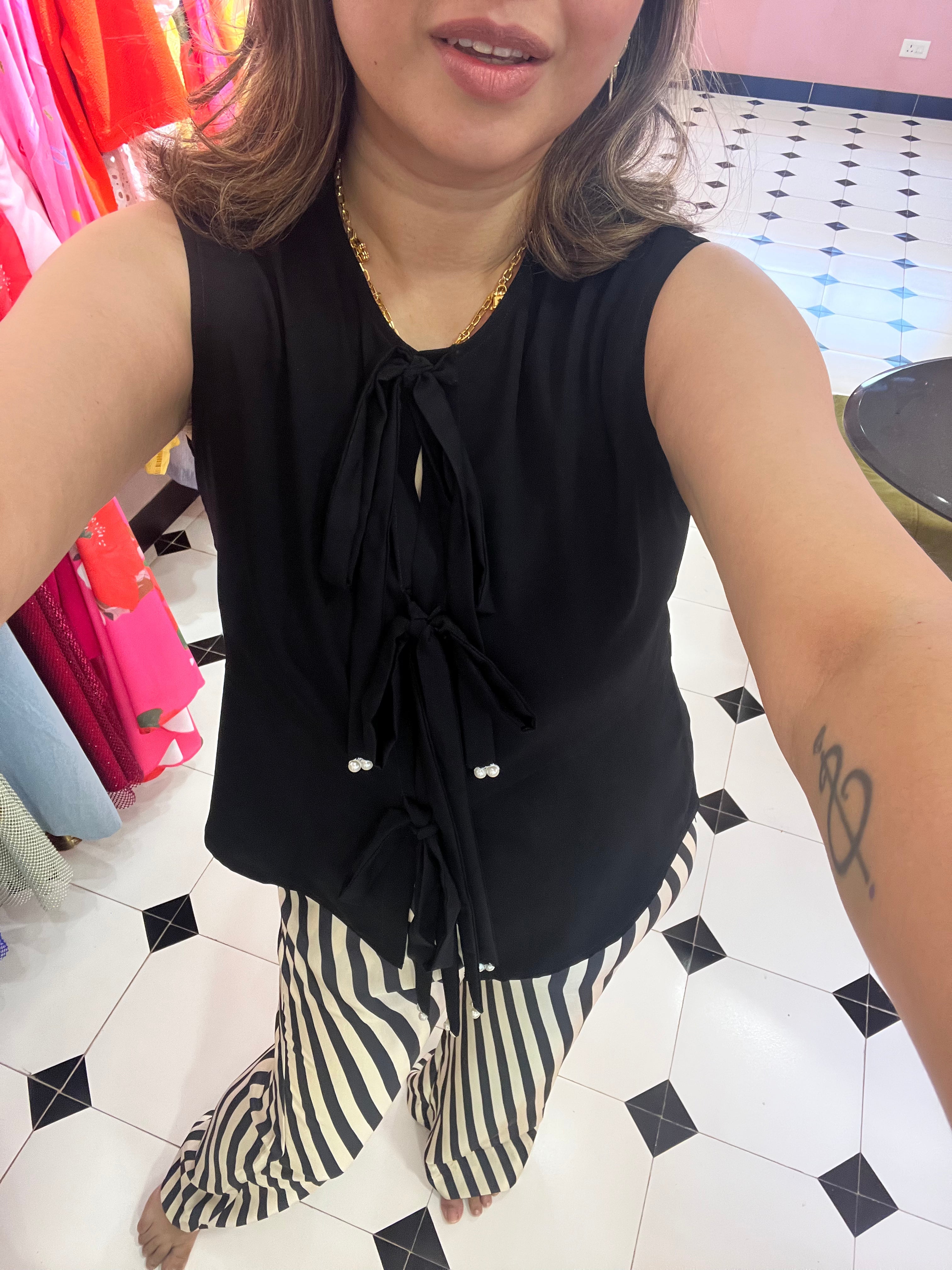 Polly in black