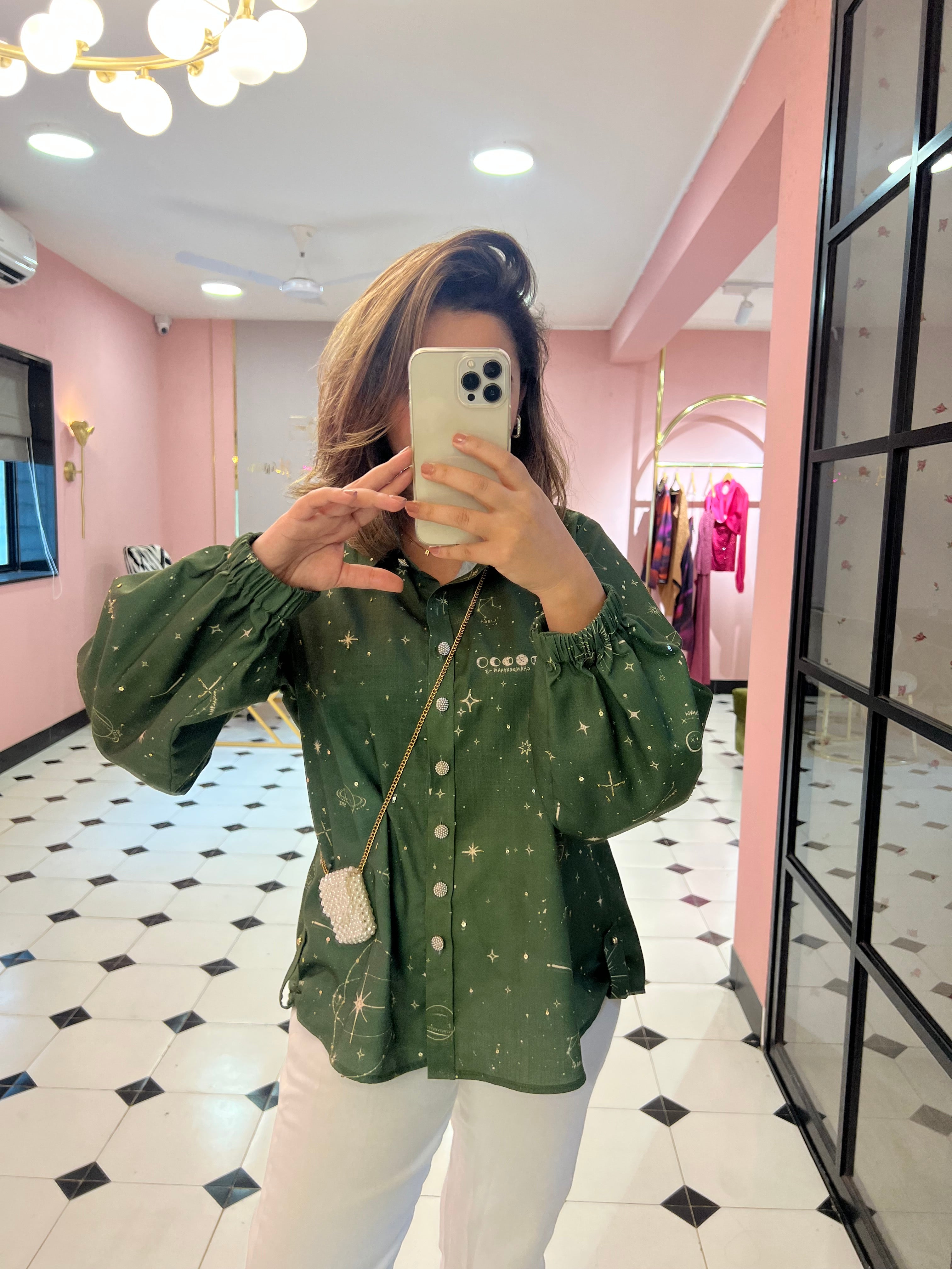 Celestial shirt in olive