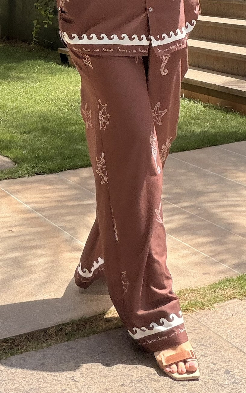 Brown starfish pants