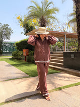 Brown starfish co-ord set