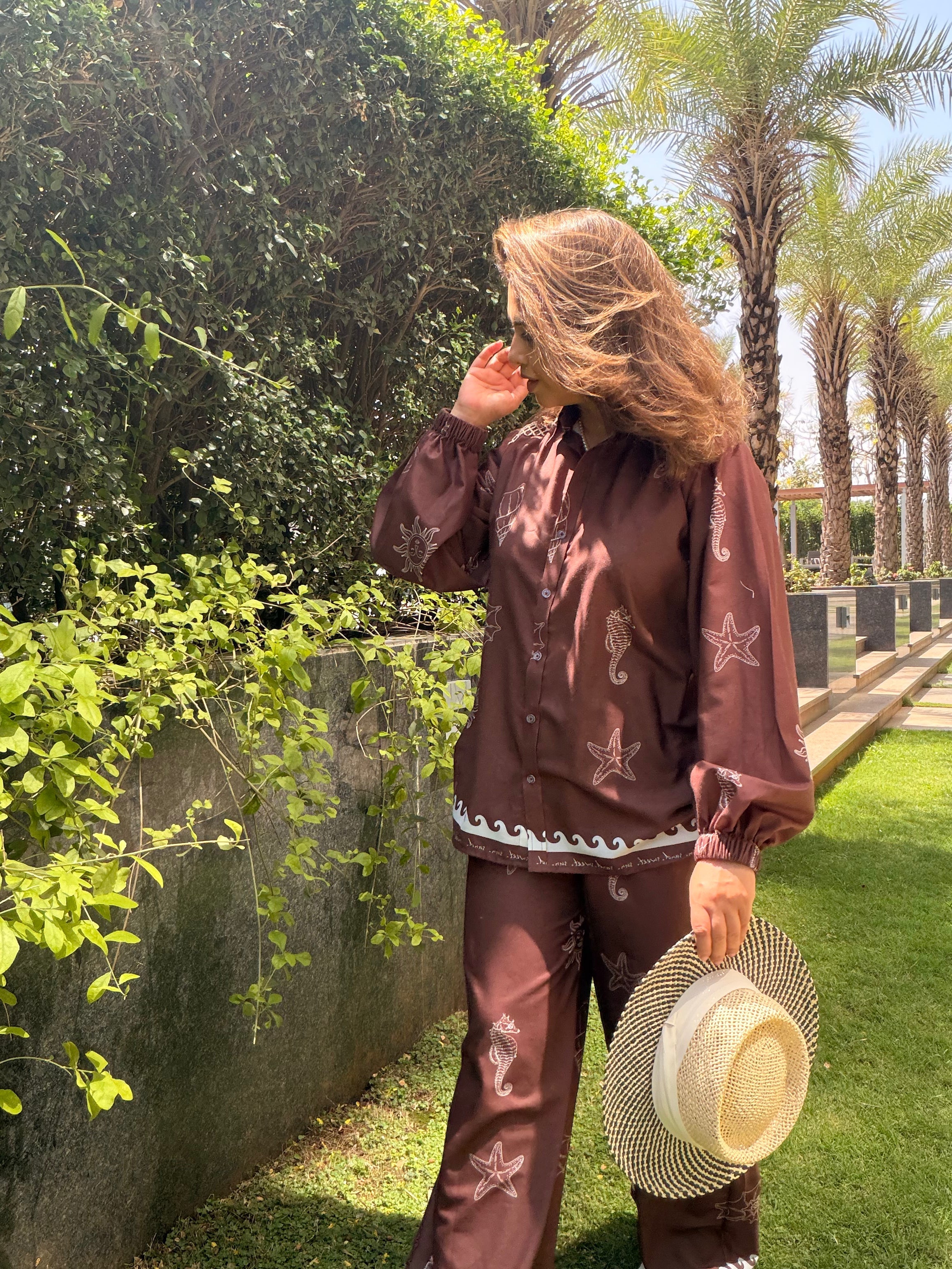 Brown starfish pants