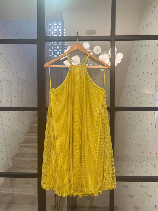 Celia in Yellow mesh