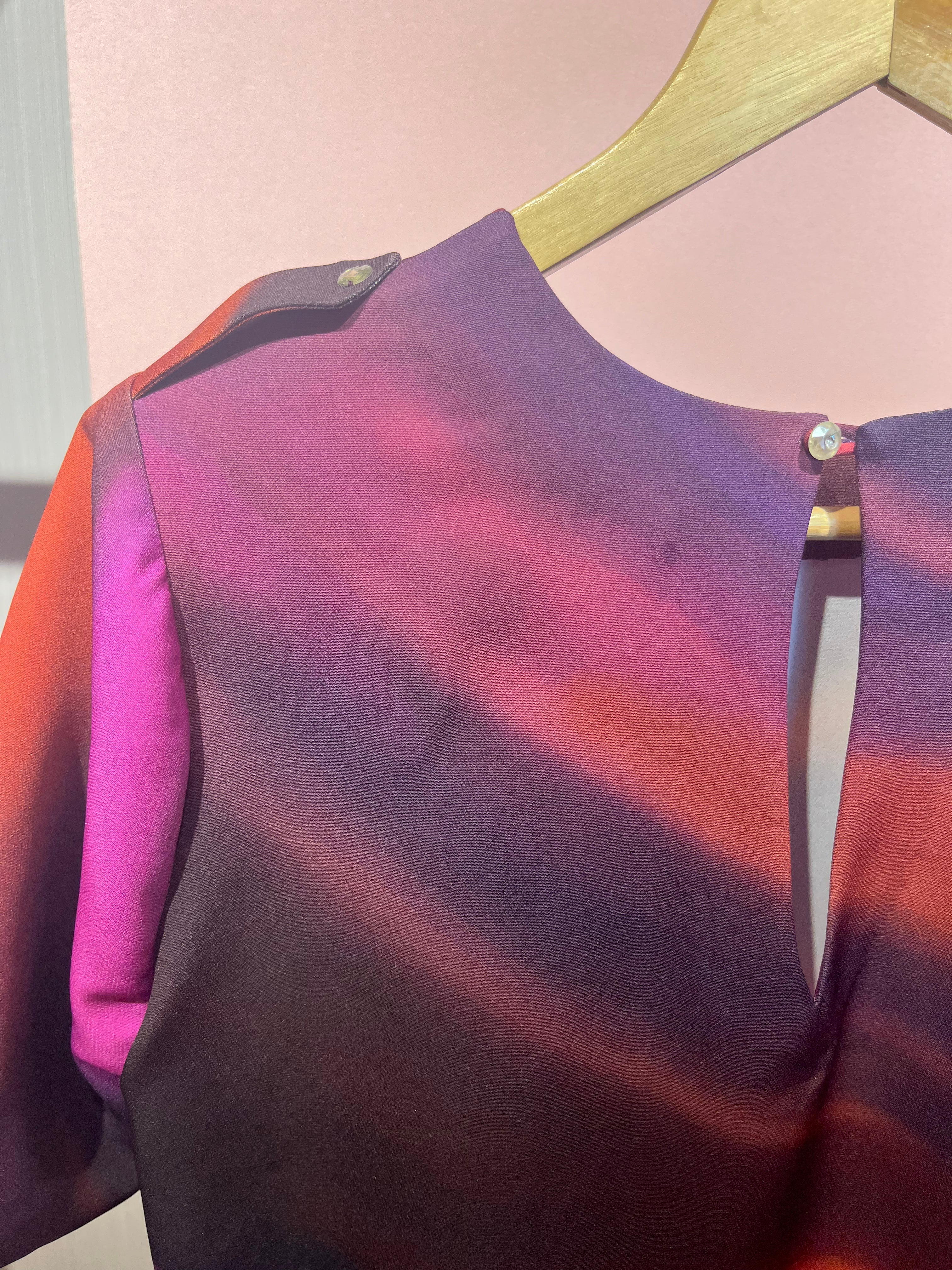 Pink cosmic shift dress