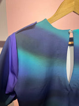 Blue cosmic shift dress