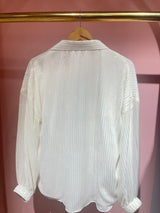 Aurora shirt in white sequin