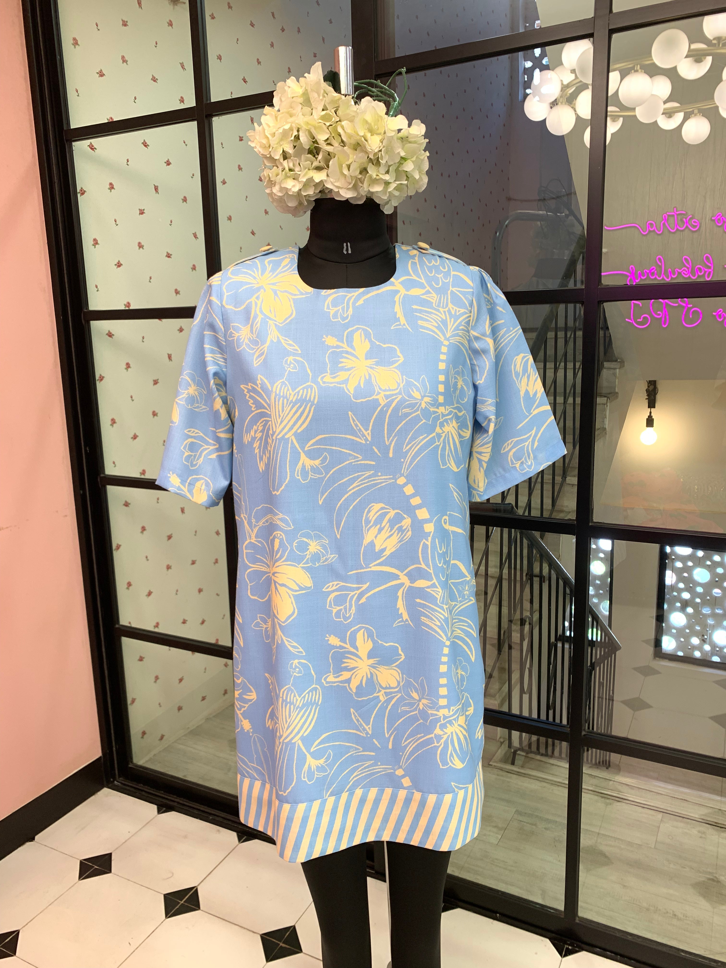 Blue Toucan Dress
