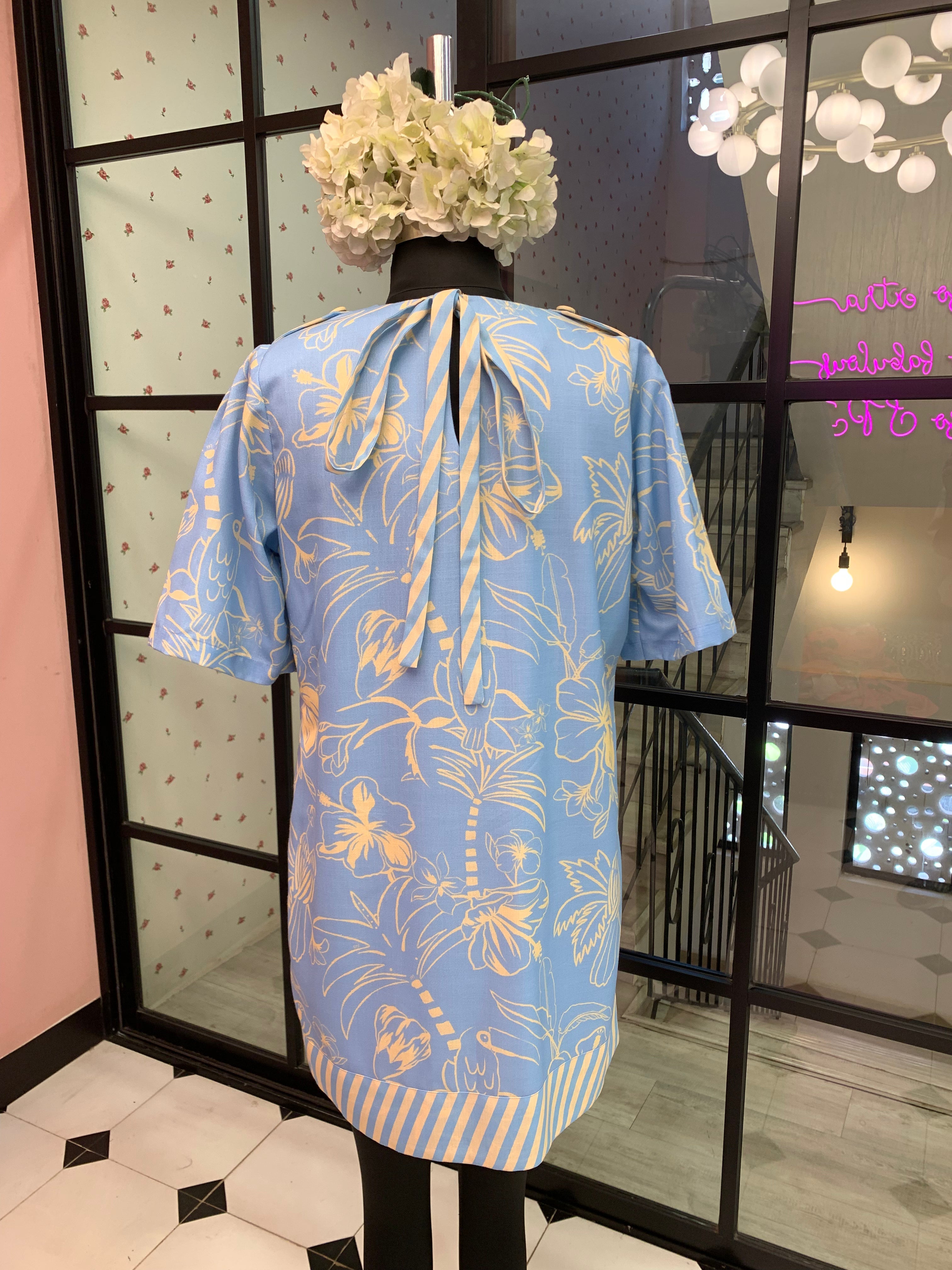 Blue Toucan Dress