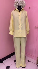 Lemon coord set in yellow