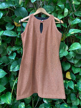 Rust halter dress