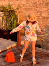 Oversized shirt in White Lush