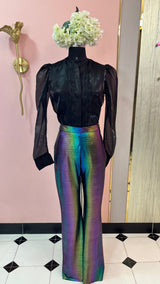 Oil slick pants