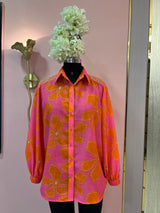 Oversized shirt in Dolly print