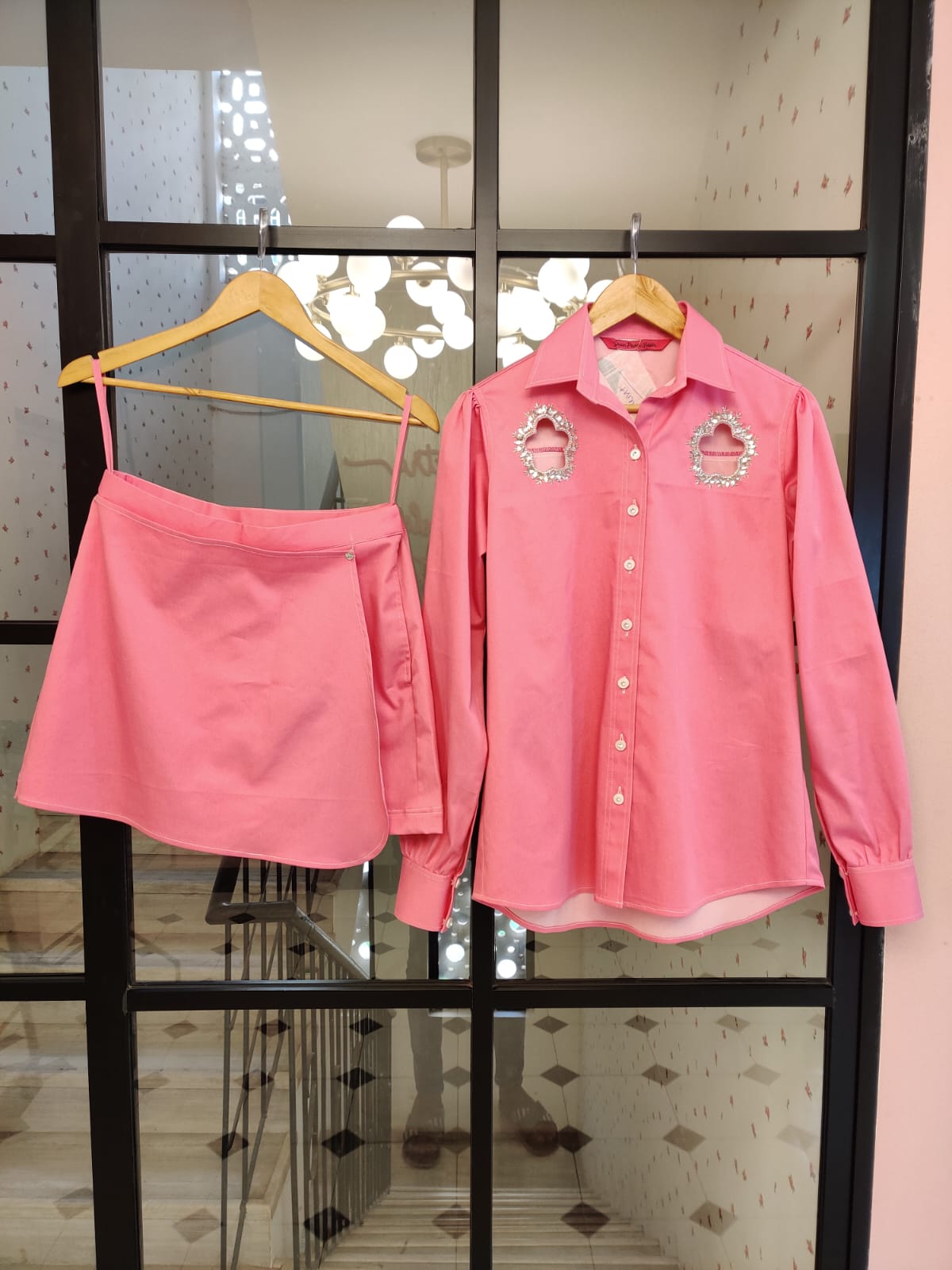 Charm in Pink denim
