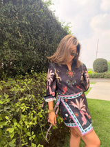 Georgia in black monkey print