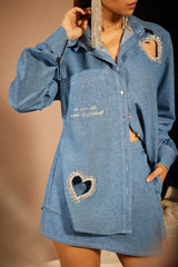Charm denim shirt
