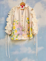 Oversized shirt in white coast